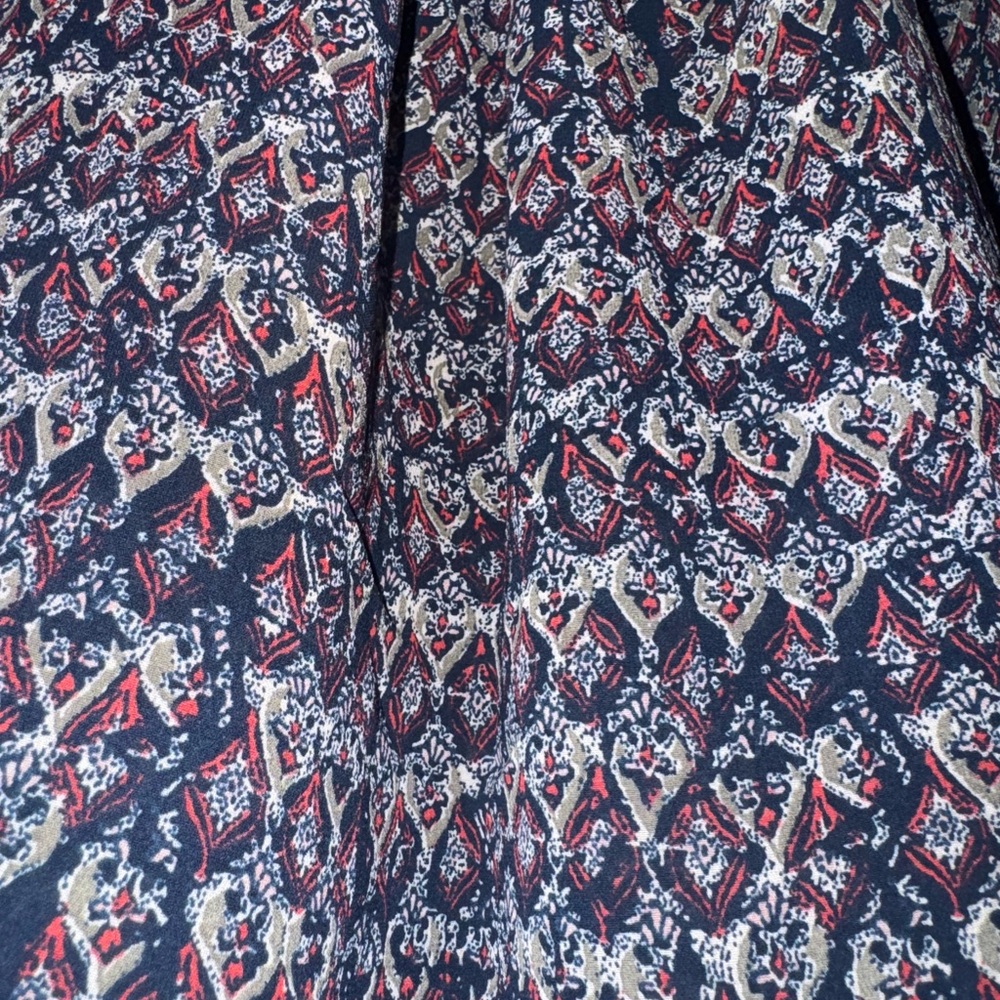 Lucky Brand Boho Multicolor Patterned Blouse - image 8